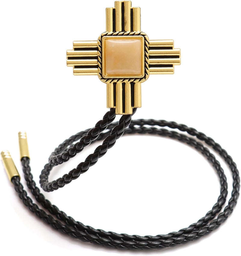 Wentur Stone Bolo Ties for Men Western - Vintage Cowboy Bolo Tie for Women Western Costume Accessories - Image 1